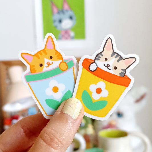 Orange Cat Sticker