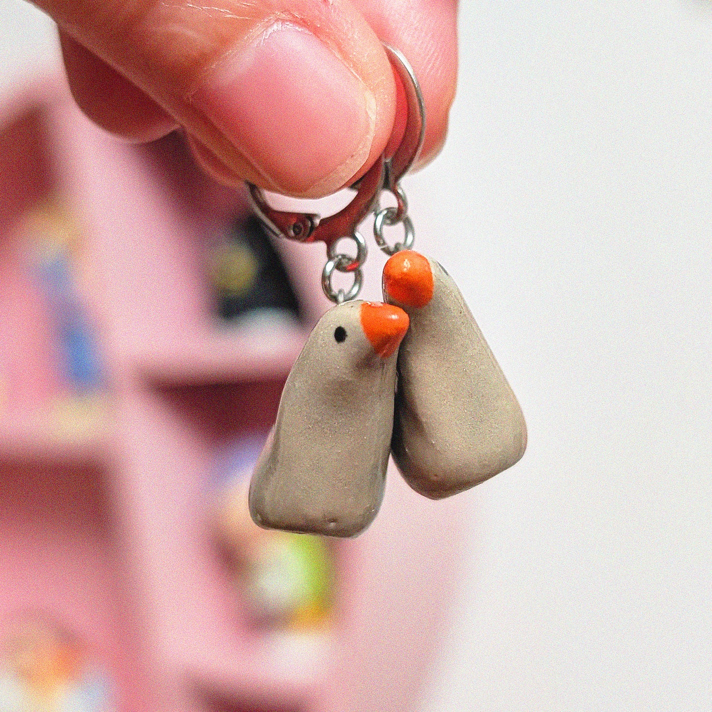 Greylag Goose Earrings
