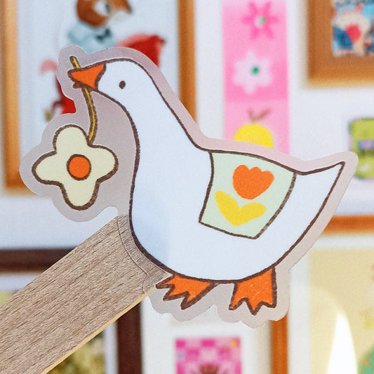 Clear Goose Sticker