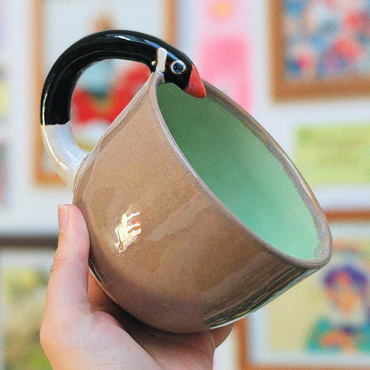 Big Seafoam Green Goose Mug