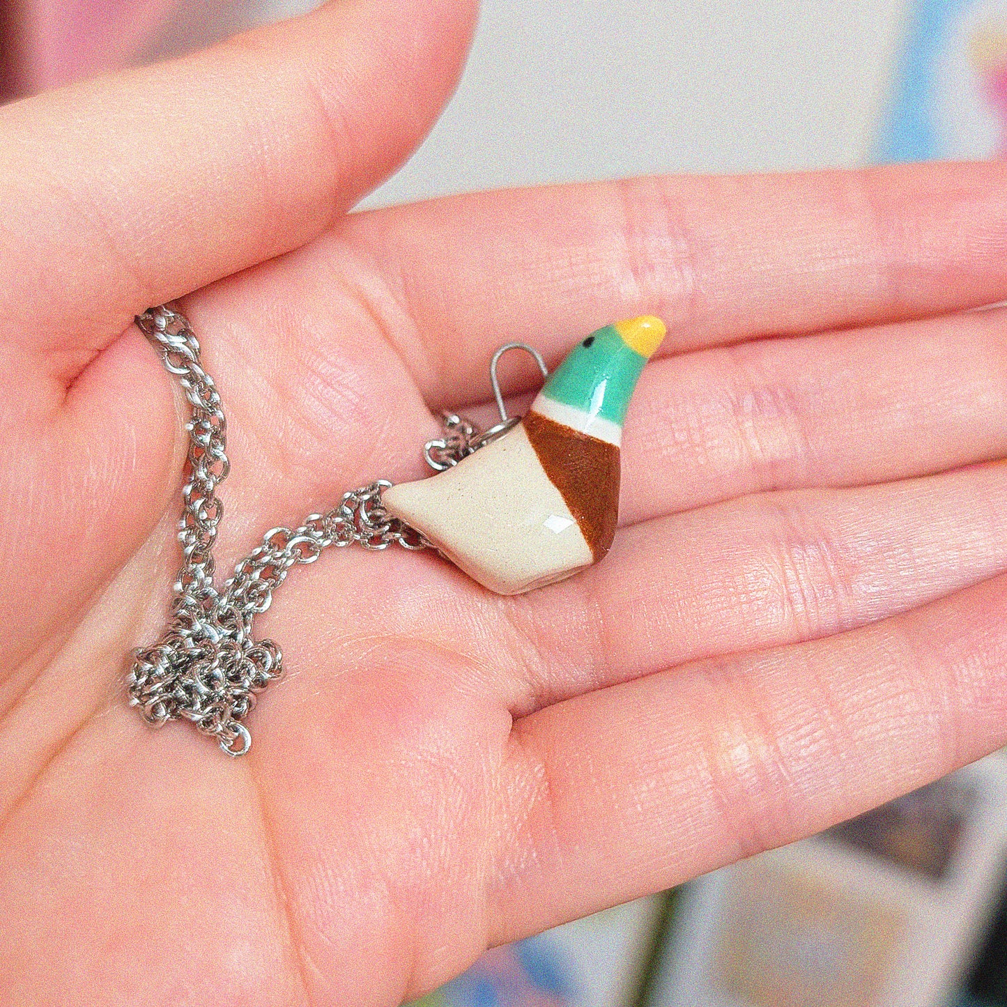 Malard Duck Necklace