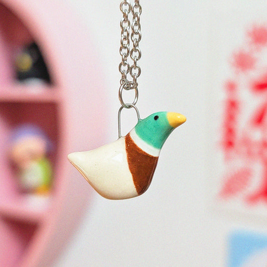 Malard Duck Necklace