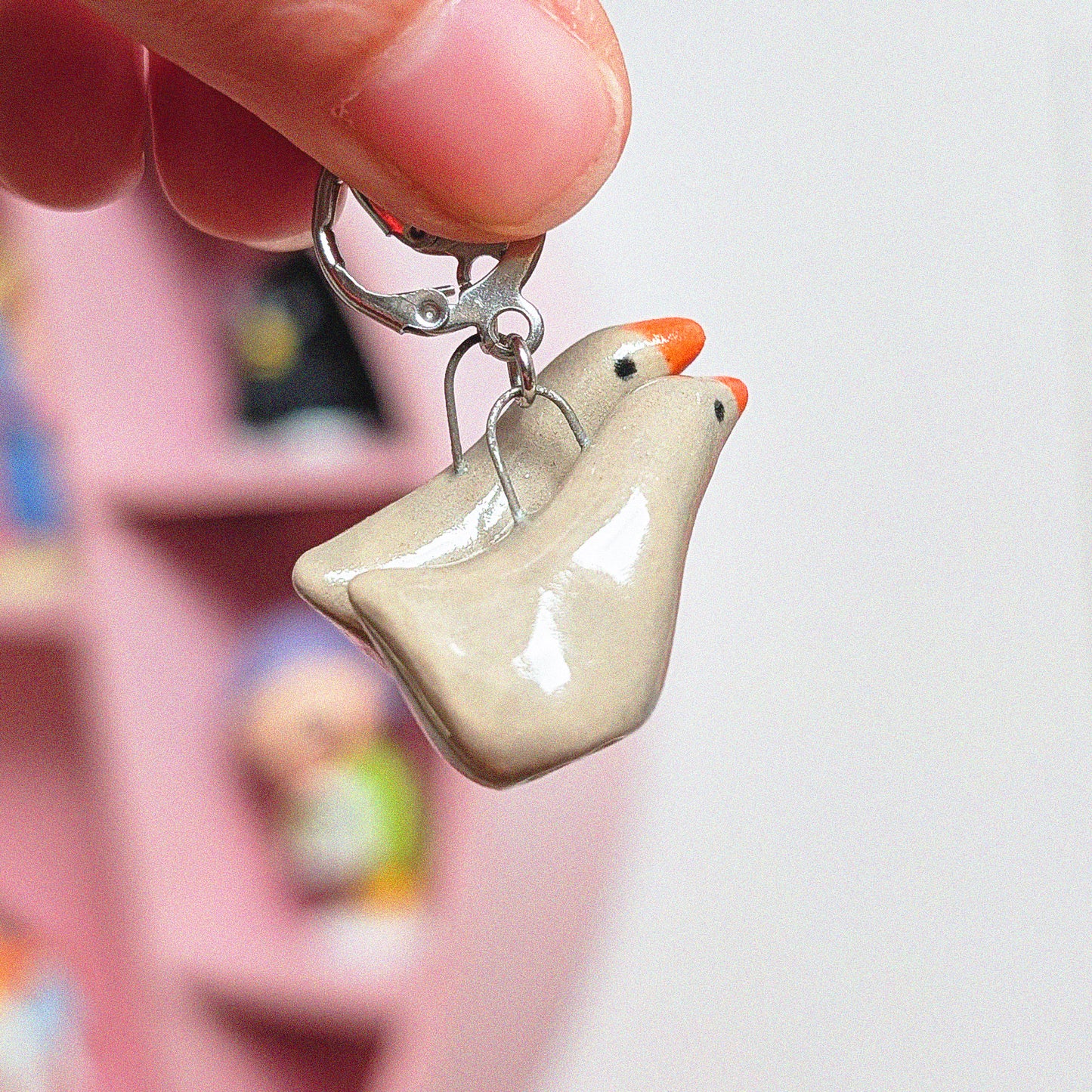 Greylag Goose Earrings