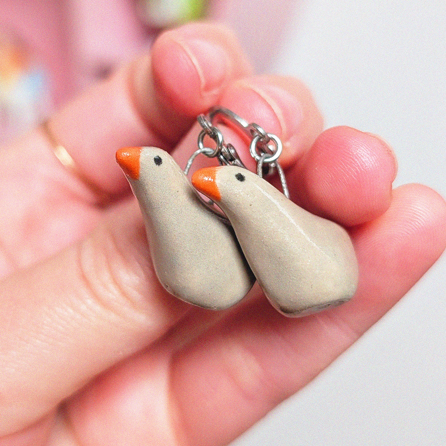 Greylag Goose Earrings