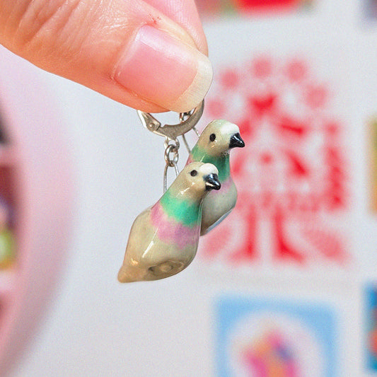 Pigeon Earrings