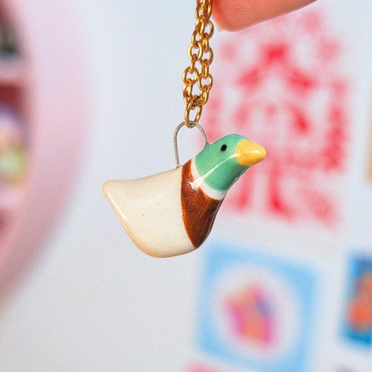 Malard Duck Necklace