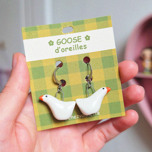 Goose Earrings