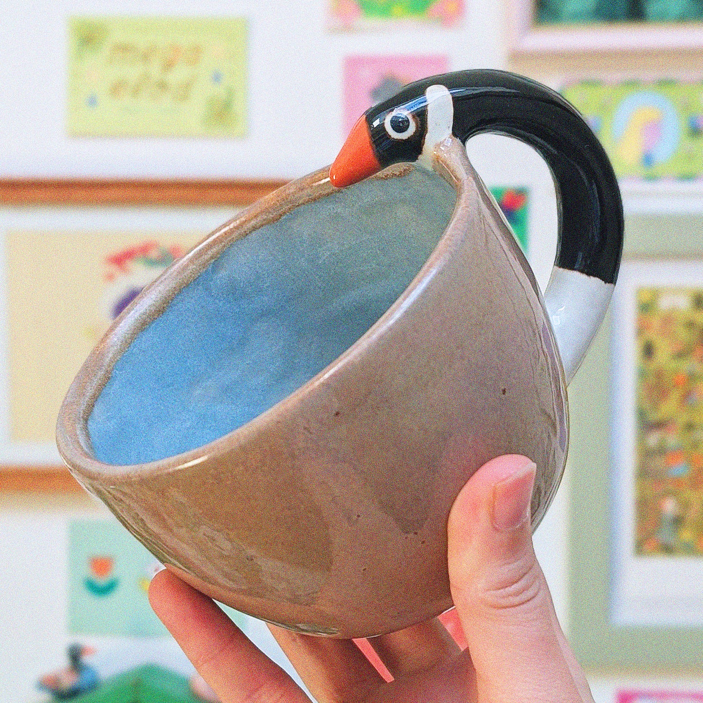 Cornflower Goose Mug