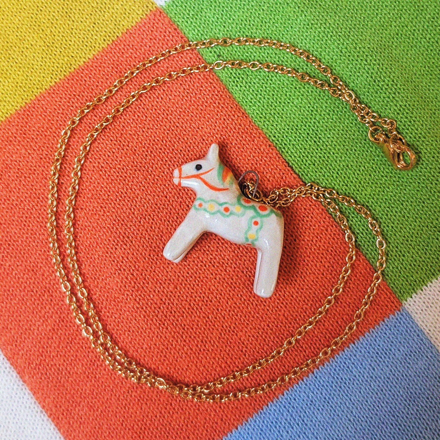Dala Horse Necklace