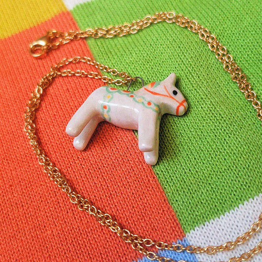 Dala Horse Necklace